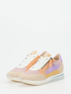 Damen DL Sport – Plateau-Sneaker aus Nubukleder in Pastell