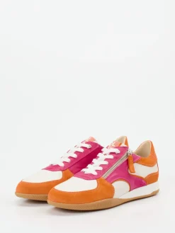 Damen DL Sport – Sneaker aus Kalbleder und Veloursleder pink