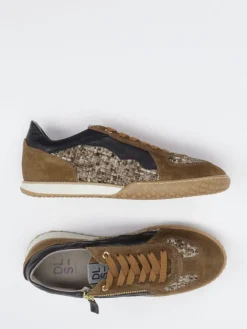 Damen DL Sport – Sneaker aus Veloursleder und Bouclé-Textil