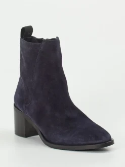 Damen Donna Carolina – Ankle Boots aus Veloursleder Dunkel