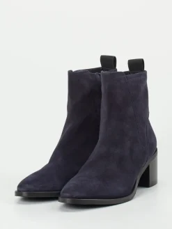 Damen Donna Carolina – Ankle Boots aus Veloursleder Dunkel