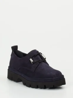 Damen Donna Carolina – Chunky Derby aus Veloursleder Dunkel