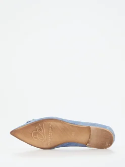 Damen Donna Carolina – Loafer aus Veloursleder in Denim-Optik