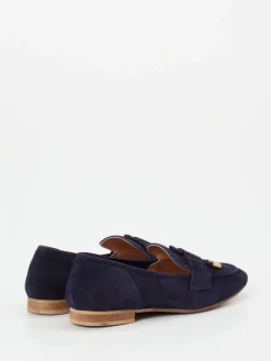 – Loafer aus Veloursleder Dunkel*Donna Carolina Outlet