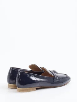 Damen Donna Carolina – Loafer aus Lackleder Dunkel