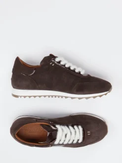 Damen Donna Carolina – Sneaker aus Veloursleder Dunkel