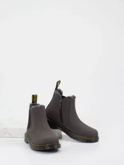 Kinder Dr. Martens – Chelsea Boots aus Synthetik anthrazit
