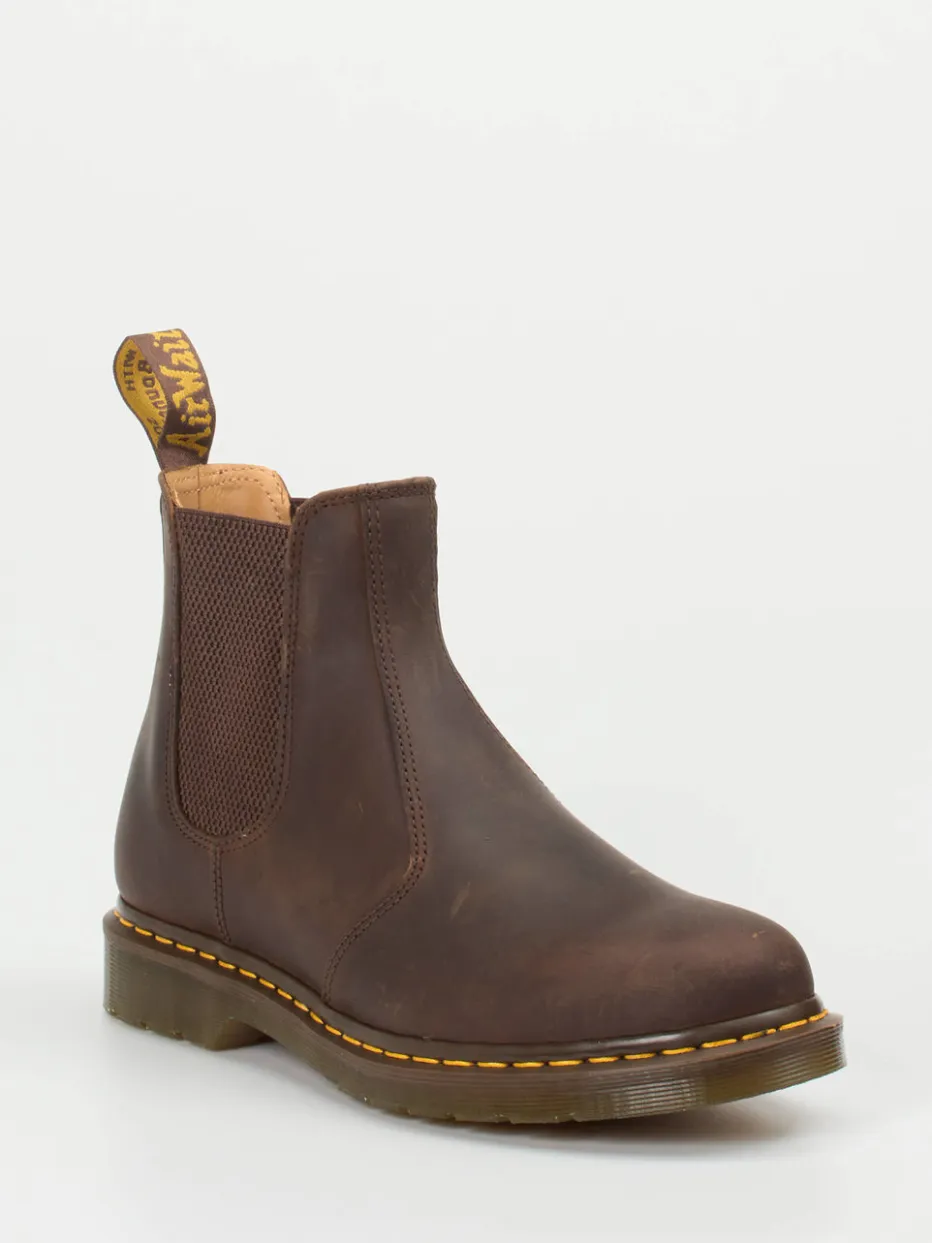 Herren Dr. Martens – Chelsea Boots aus Fettleder dunkel