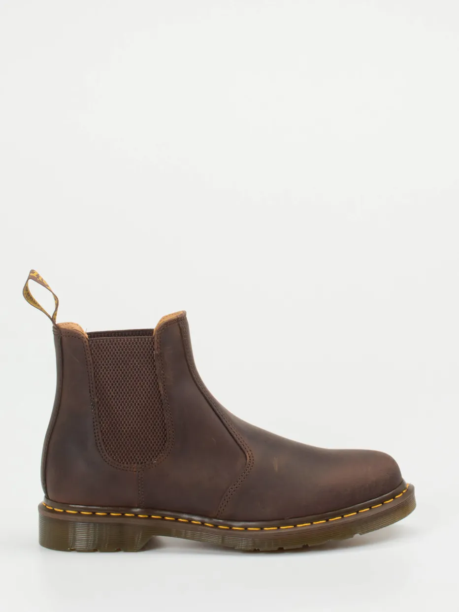 Herren Dr. Martens – Chelsea Boots aus Fettleder dunkel