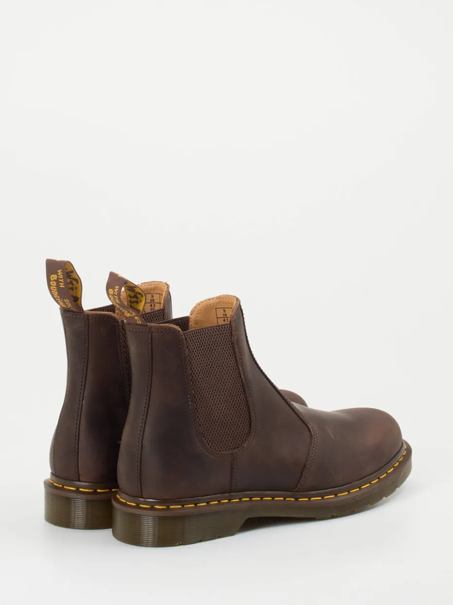 Herren Dr. Martens – Chelsea Boots aus Fettleder dunkel