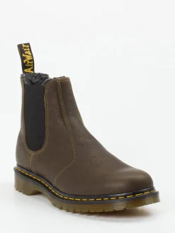 Herren Dr. Martens – Chelsea Boots aus Fettleder oliv