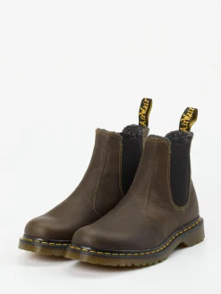 Herren Dr. Martens – Chelsea Boots aus Fettleder oliv