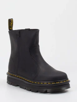 Damen Dr. Martens – Chunky-Stiefeletten aus Glattleder