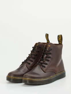 Herren Dr. Martens – Combat Boots aus Kalbleder nuss
