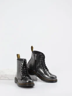 – Combat Boots aus Synthetik mit Glitzer*Dr. Martens Discount
