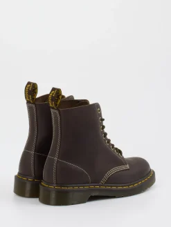Damen Dr. Martens – Combat Boots aus Kalbleder Dunkel