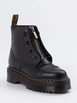 Damen Dr. Martens – Plateau-Stiefelette aus Kalbleder