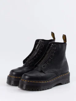 Damen Dr. Martens – Plateau-Stiefelette aus Kalbleder