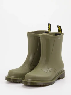 Damen Dr. Martens – Regenboots aus Gummi Oliv