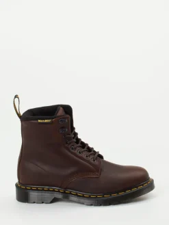 Herren Dr. Martens – Schnürboots aus Fettleder dunkel