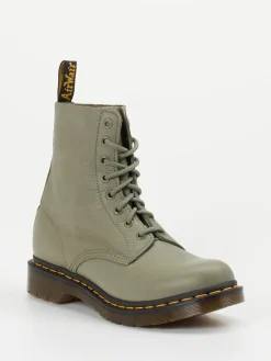 Damen Dr. Martens – Schnürboots aus Kalbleder Salbei