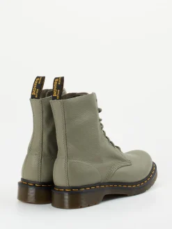 Damen Dr. Martens – Schnürboots aus Kalbleder Salbei