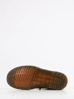 Damen Dr. Martens – Schnürboots aus Fettleder dunkel