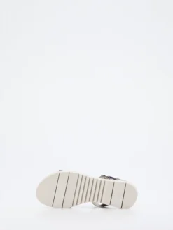 Kinder Däumling – Klettsandalen aus geprägtem Leder Metallic