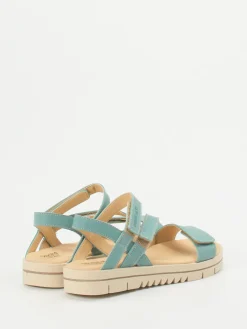 – Klettsandalen aus Kalbleder in Aquagrün*Däumling Outlet