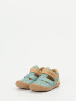 Kinder Däumling – Lauflernsandale aus Kalbleder mintgrün