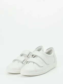 – Klettverschluss-Sneaker aus Kalbleder Offwhite*Ecco Hot