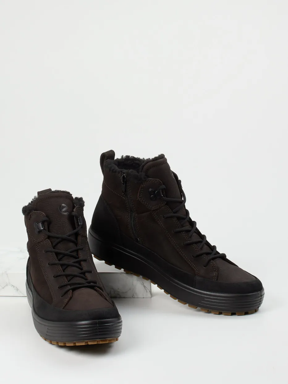 – Schnürboots aus Nubukleder Dunkel*Ecco Discount