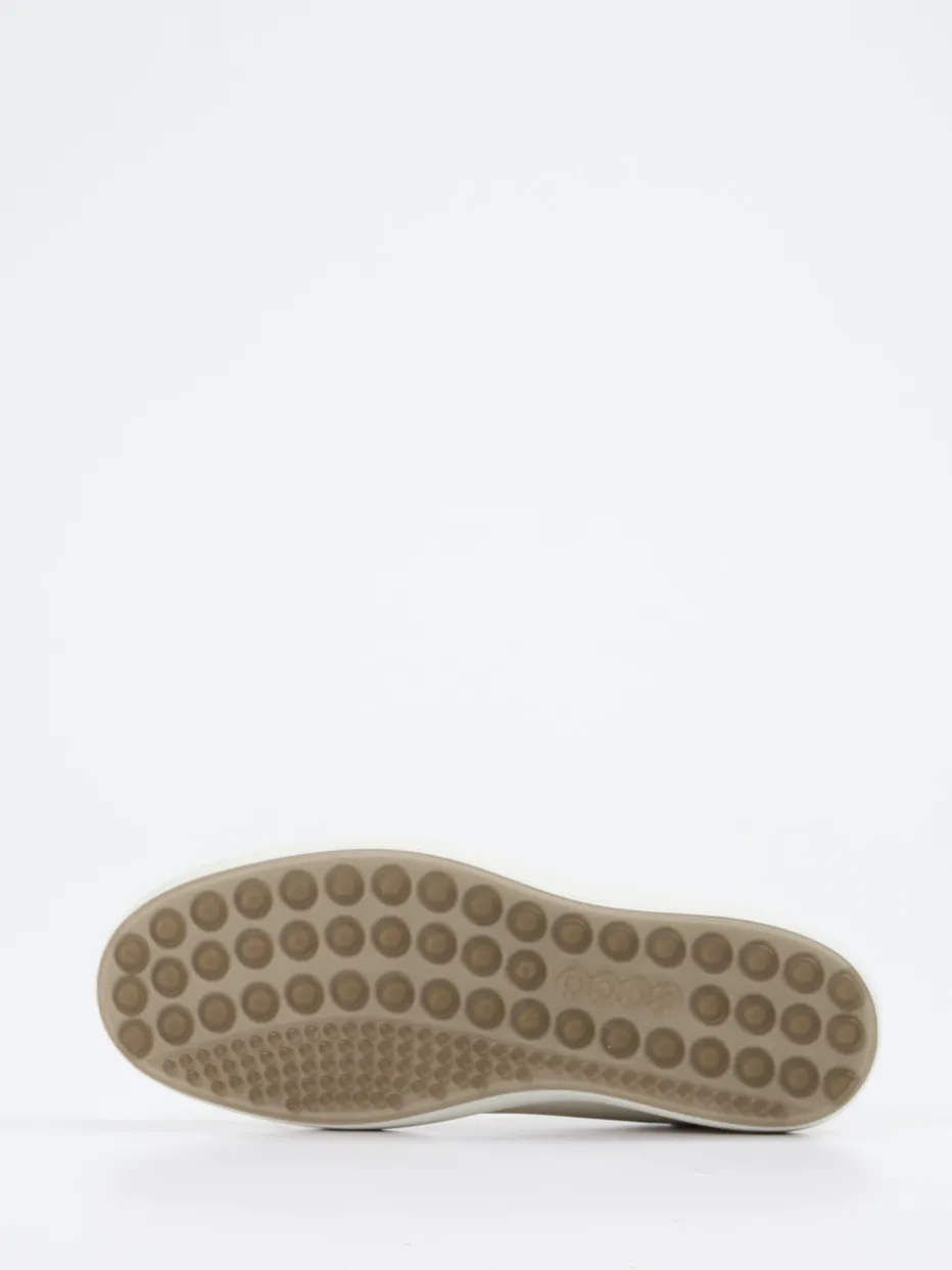 Herren Ecco – Sneaker aus Glattleder Offwhite