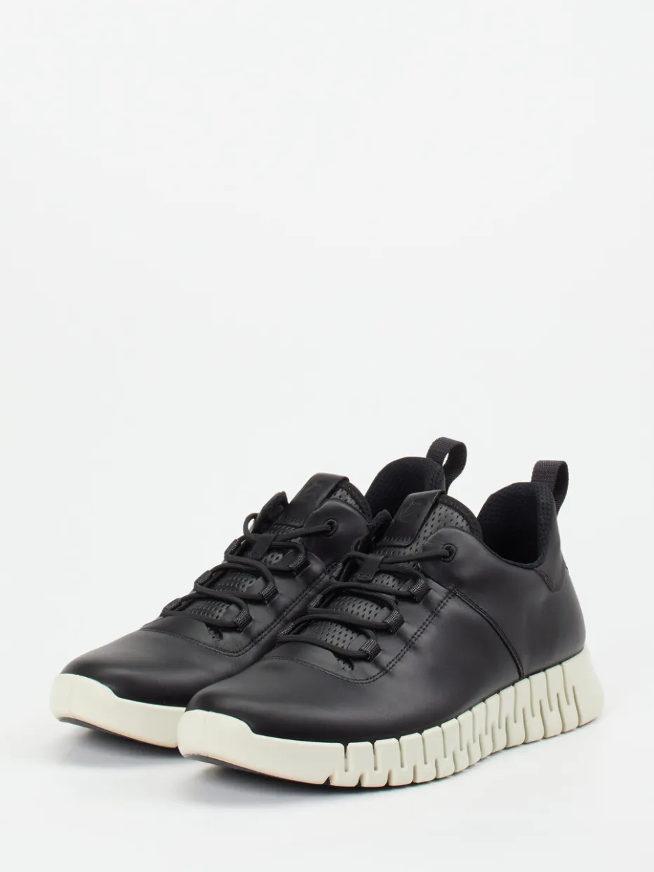 – Sneaker aus Kalbleder und Mesh*Ecco