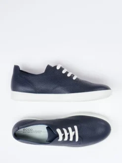 Damen Ecco – Sneaker aus Kalbleder dunkel