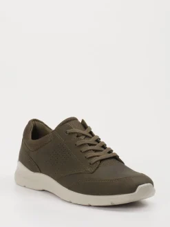 – Sneaker aus Leder und Mesh in Oliv*Ecco Discount