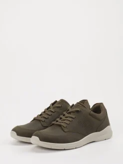 – Sneaker aus Leder und Mesh in Oliv*Ecco Discount