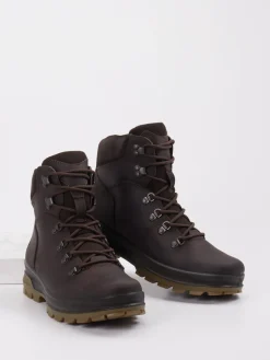 Herren Ecco – Wanderstiefel aus Kalbleder Dunkel