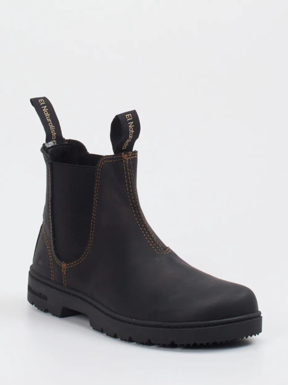 – Chelsea Boots aus Fettleder anthrazit*El Naturalista Discount