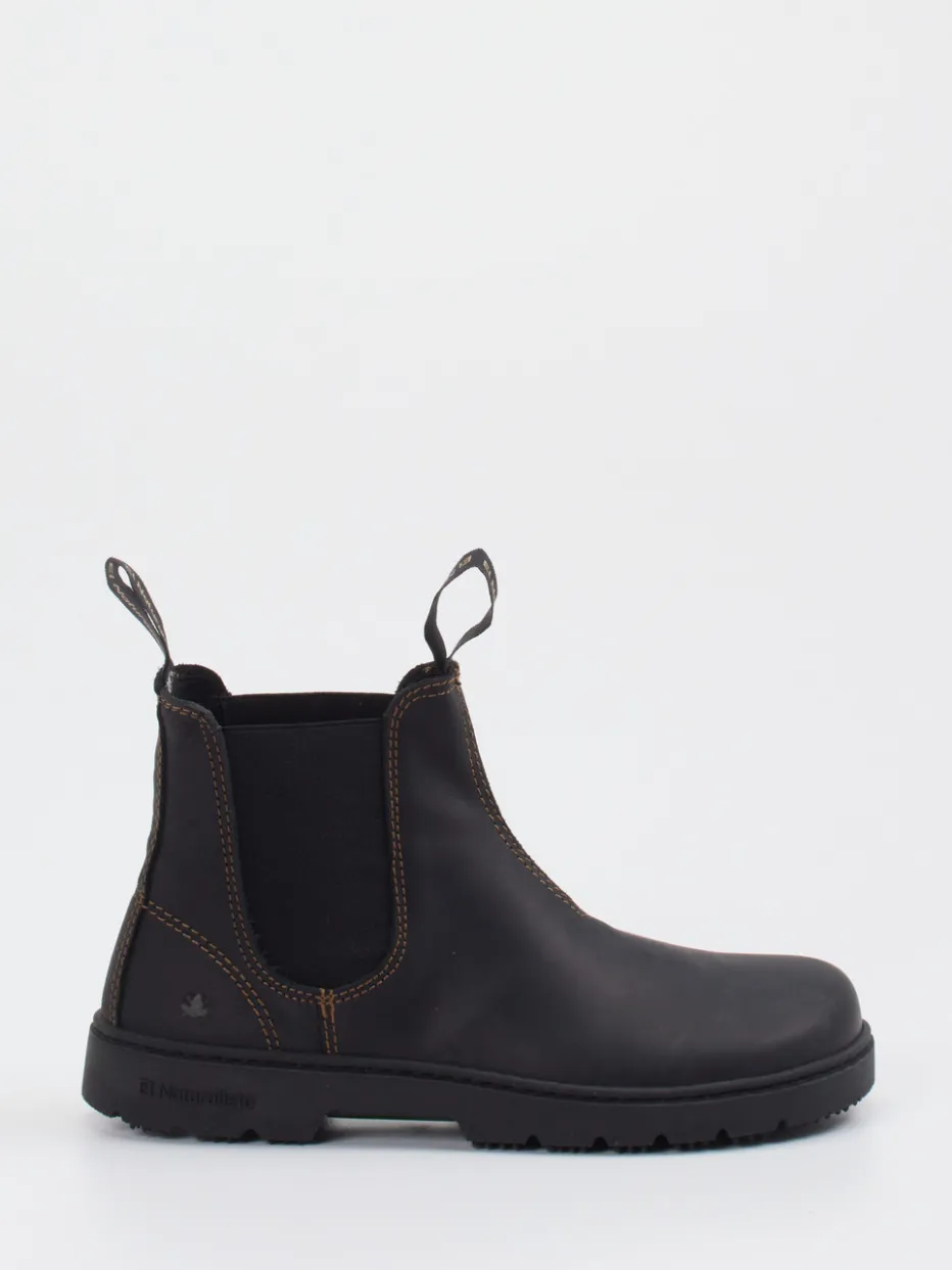 – Chelsea Boots aus Fettleder anthrazit*El Naturalista Discount