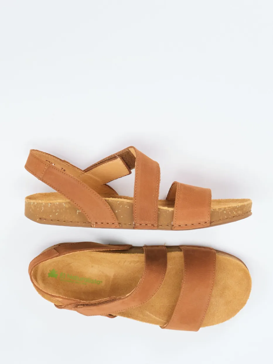 – Komfortsandale aus Nubukleder cognac*El Naturalista Online