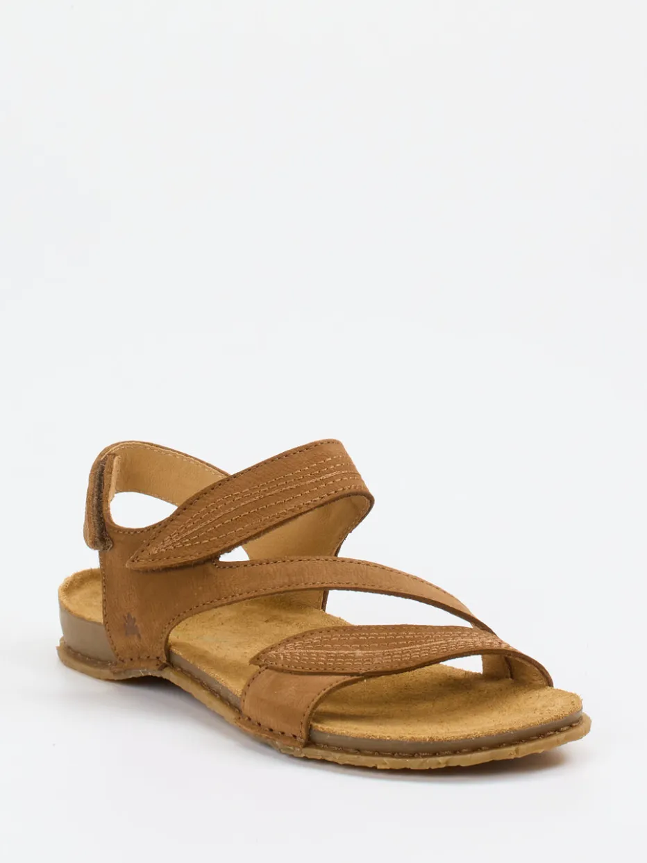 – Komfortsandalen aus Nubukleder Cognac*El Naturalista Online