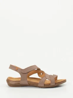 – Komfortsandalen aus Nubukleder Taupe*El Naturalista New