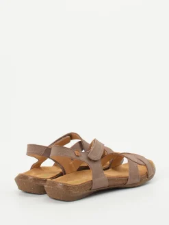 – Komfortsandalen aus Nubukleder Taupe*El Naturalista New