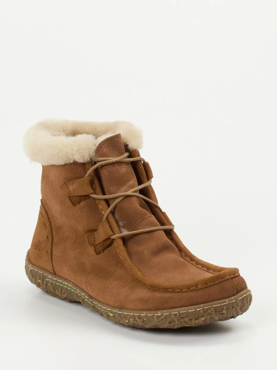 Damen El Naturalista – Stiefelette aus Veloursleder rost