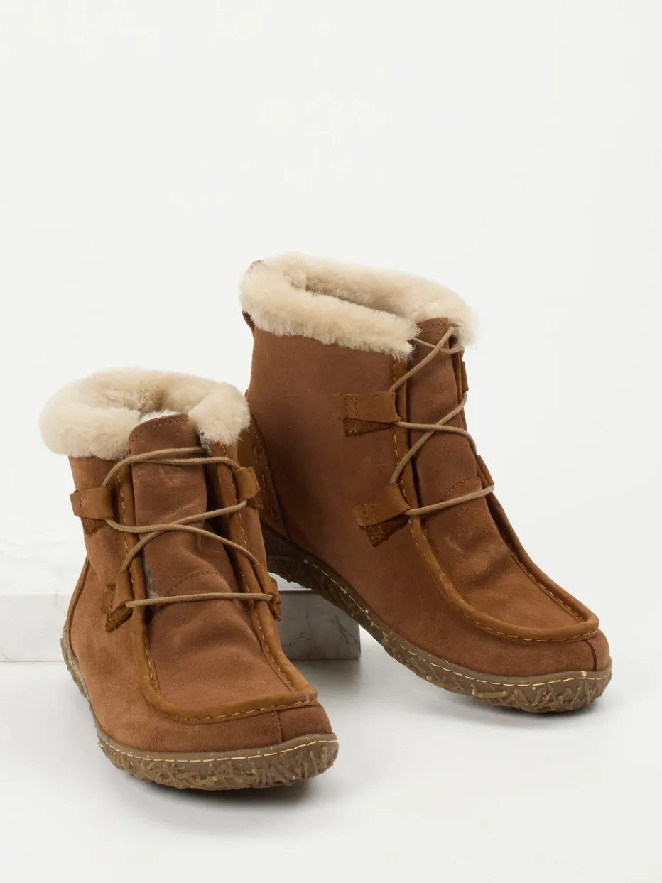 Damen El Naturalista – Stiefelette aus Veloursleder rost