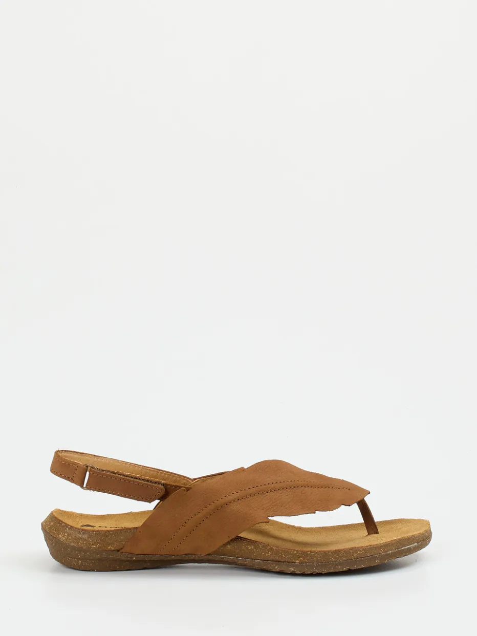 Damen El Naturalista – Zehentrenner-Sandale aus Nubukleder