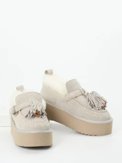 – Plateau-Loafer aus Veloursleder*Elena Iachi Discount