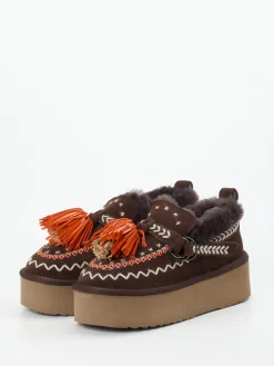 Damen Elena Iachi – Plateau-Loafer aus Veloursleder