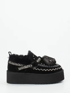 Damen Elena Iachi – Plateau-Loafer aus Veloursleder